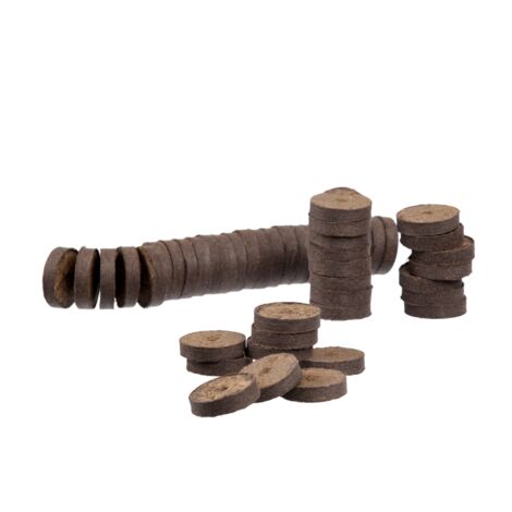 Pastilles de tourbe compressées