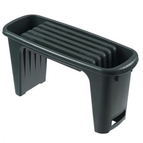 Tabouret de jardinage 2-en-1 Nature - NATURE - Vert - HDPE - Coussin pour genoux