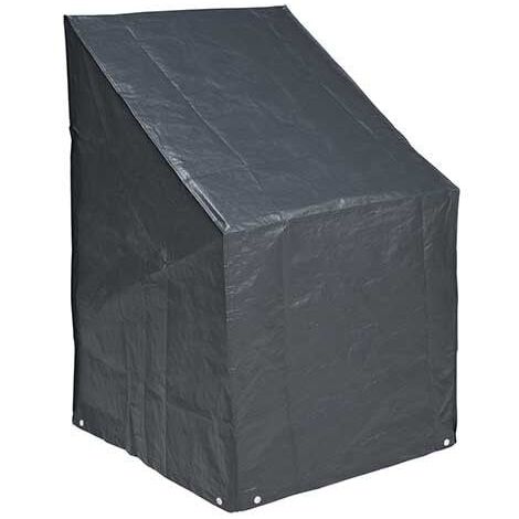 Nature – Housse de protection pour chaises et fauteuils de jardin – Dimensions H140 x L75 x P70 cm – Polyéthylène 100g/m² – Traitement anti-UV