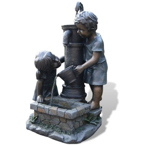 Ubbink – Jeu de fontaine Acqua Arte 1387016 – Cascade de jardin en polyrésine – Dimensions 69,5 x 44 x 39,5 cm – Débit 350 L/h