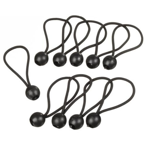 Nature – Fixation élastique en nylon pour nattes et écrans brise vue – 10 unités – Résistante aux intempéries – Installation rapide sans outils (1/5)