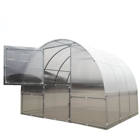 Serre tunnel polycarbonate larg 3 m Jura Easy, Long 10 m, Épaisseur 6 mm (1/5)
