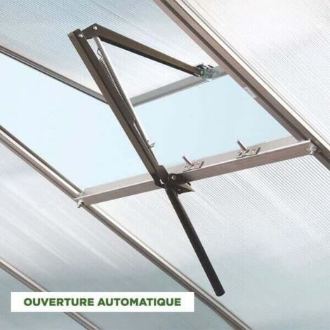 Fenêtre de toit pour Serres en polycarbonate Jura Tube et Easy, Ouverture automatique Non