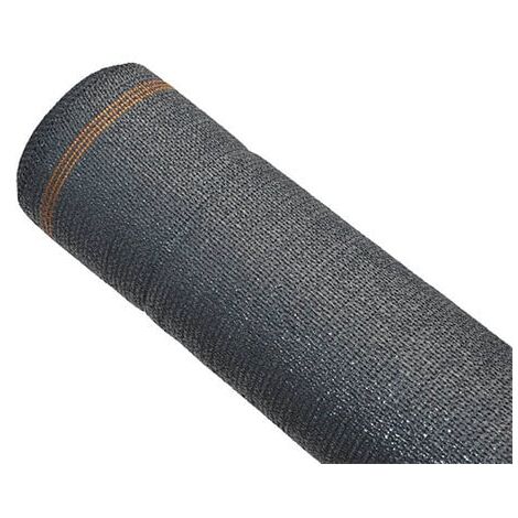Brise-vue anthracite 240 g/m² - 95% d'occultation, Long 25 m, Hauteur 2 m
