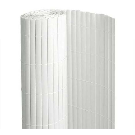Canisse en PVC blanc - 90% d'occultation - Long 24 m, Hauteur 1.80 m (1/2)