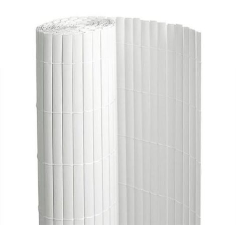 Canisse en PVC blanc - 90% d'occultation - Long 54 m, Hauteur 1.20 m (1/2)