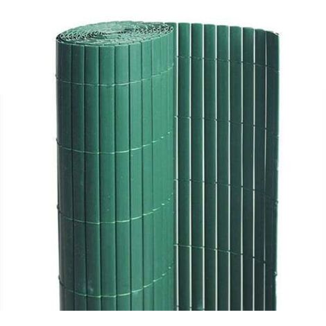 Canisse en PVC vert – 90% occultation – Longueur 9 m – Hauteur 1,80 m – Densité 1600 g/m² – Traitée anti-UV – Atout Loisir (1/5)