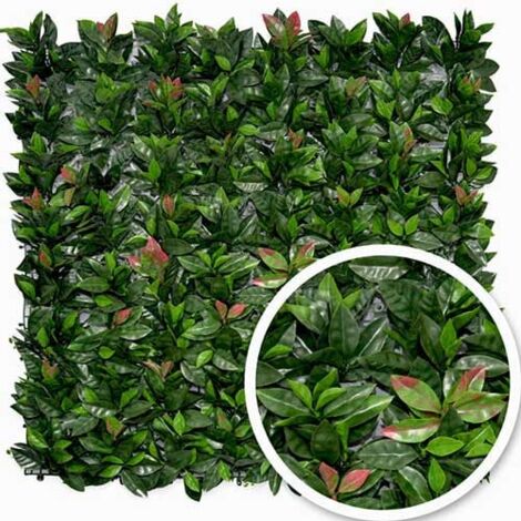 Feuillage artificiel photinia 1m x 1m, Long 2 m