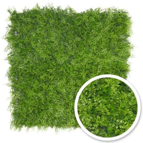 Mur végétal artificiel Fougère 1m x 1m, Surface  15 m²