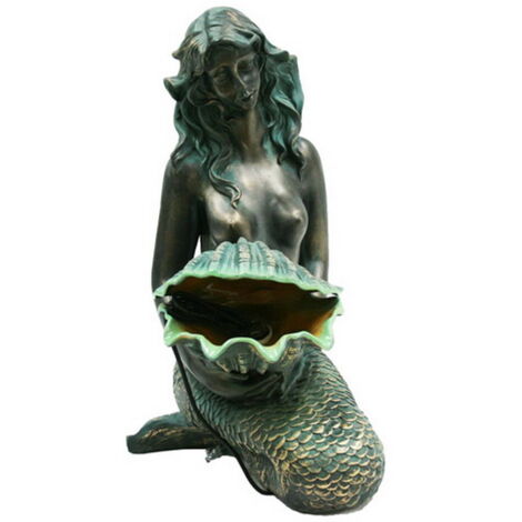 Ubbink – Fontaine de jardin en polyrésine bronze 0.78m – Éclairage LED blanc froid – Débit 600 l/h – Dimensions 0.34 x 0.46 m
