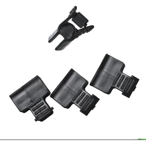Nature – Lot de 4 clips de fixation ø 16 mm – Polypropylène noir – Pour films et voiles de croissance – Fixation sur tuteurs et arceaux (1/4)