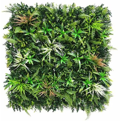 Mur végétal artificiel savane 1m x 1m, Long 8 m