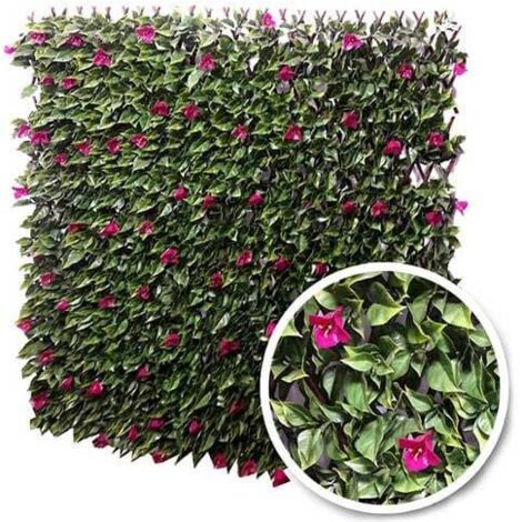 Treillis extensible feuillage bougainvilliers, Long 24 m, Hauteur 1 m