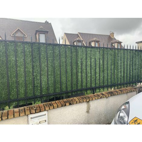 Haie végétale artificielle 110 brins - Long 42 m, Hauteur 1 m