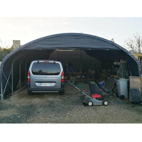 Bâche camion 640 gr/m² - gris anthracite - Long 14 m, Larg 7.50 m (1/4)