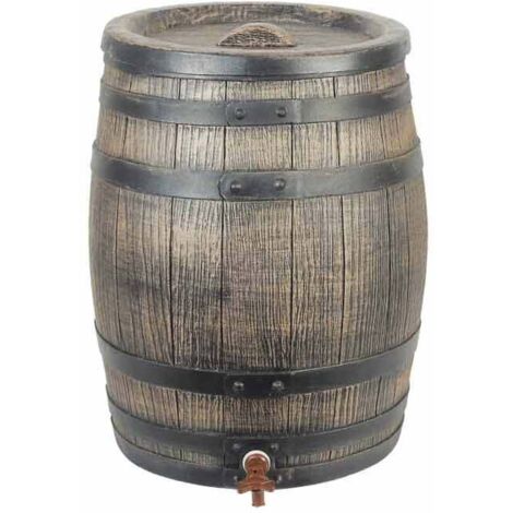 Récupérateur d'eau barrique 50 litres, Socle Avec socle