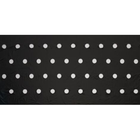 Nature – Film de paillage noir pour herbes aromatiques – 100 trous de 6 cm – Épaisseur 20 μm – Dimensions 0,95 x 5 m – Limite le dessèchement du sol