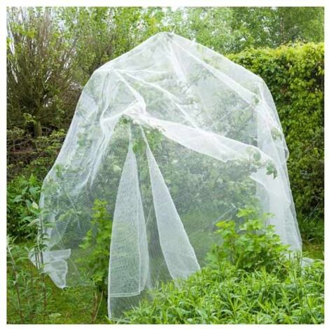 Filet Anti-insectes Pour Jardin - Maille Fine 1 Mm - 4x10 M - Blanc - Protège Légumes, Arbres Fruitiers, Fleurs