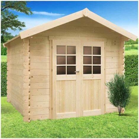 Abri de jardin GERA en bois 5,12m², Toiture Toit standard (roofing), Plancher Oui (1/5)