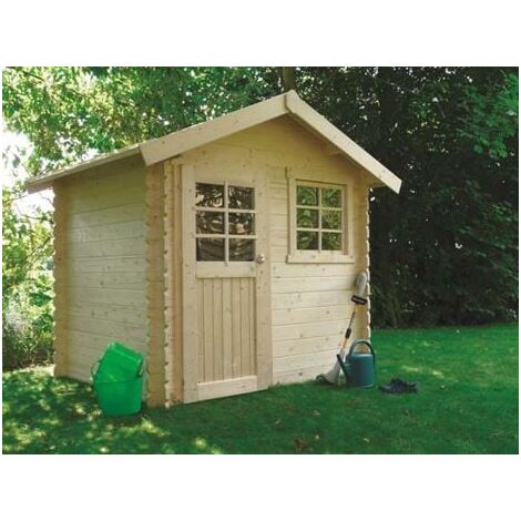 Abri de jardin SARAN en bois 4,79 m², Toiture Toit standard (roofing), Plancher Non (1/5)