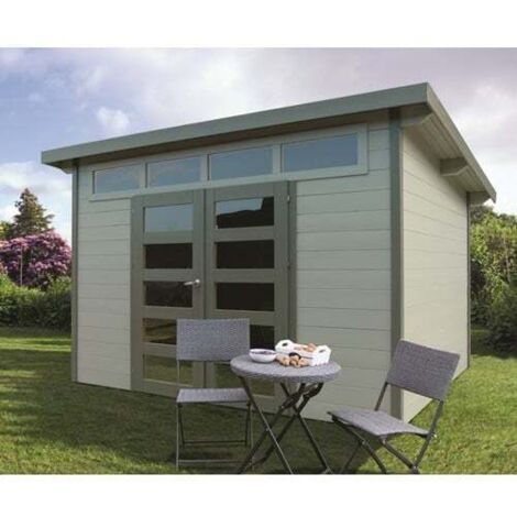 Abri de jardin VERONA en bois 6,89 m², Plancher Non (1/5)