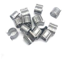 Atout Loisir – Clips de fixation ronds inox 20 mm – Lot de 10 – Ne rouille pas – Installation tous les 25-30 cm sur arceau
