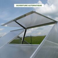 Fenêtre de toit polycarbonate pour serre Jura Classica, Ouverture automatique Oui