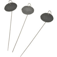 Etiquette Ardoise Naturelle Avec Support Métallique - H40cm - 3 X