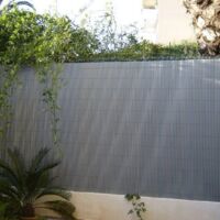 Canisse occultante en PVC Gris Perle 2.50 m - Long 27.50 m, Hauteur 1.20 m