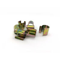 Atout Loisir – Clips de fixation en acier nickelé Ø20 mm – Lot de 10 – Résistance à l'oxydation – Fixation pour abris et serres
