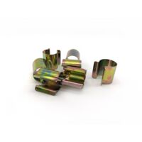 Clips de fixation en acier nickelé, Diamètre 20 mm, Lot de 15
