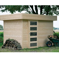 Abri de jardin OSLO en bois 5,78 m², Plancher Oui