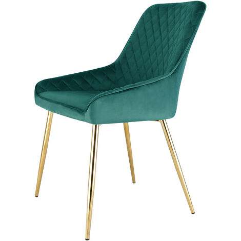EVIE Velvet Accent Dining Chair - Green (1/5)