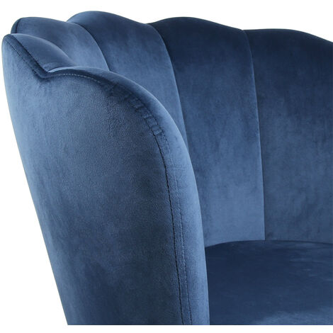 Genesis FLORA Petal Back Scallop Chair - Navy