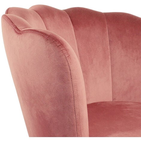 Genesis FLORA Petal Back Scallop Chair - Dusty Pink