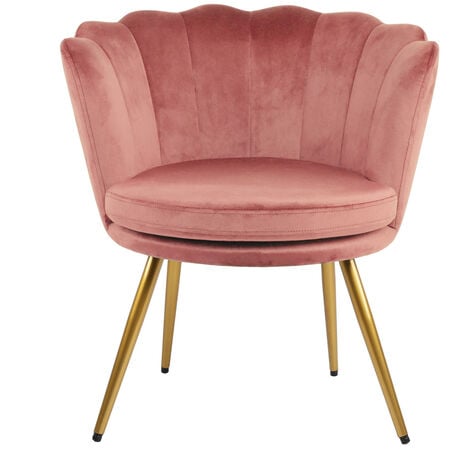 Genesis FLORA Petal Back Scallop Chair - Dusty Pink