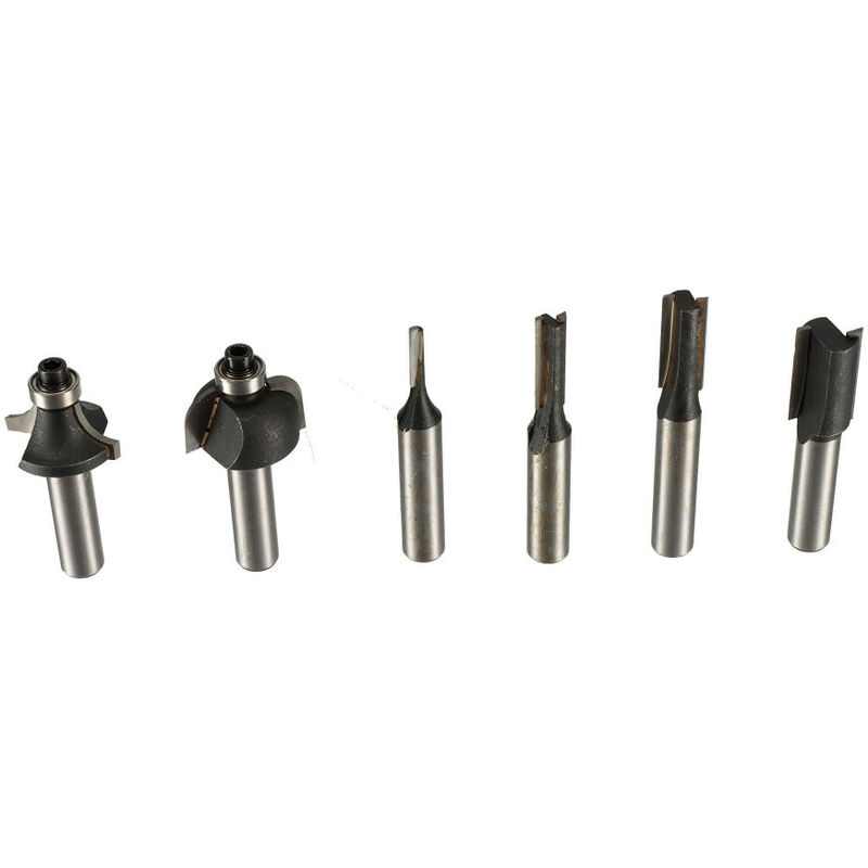 Kit De 15 Fraises à Rainurer En Carbure De Tungstène - Tige 6,35mm - Pour Défonceuse Bois - Menuiserie & Bricolage
