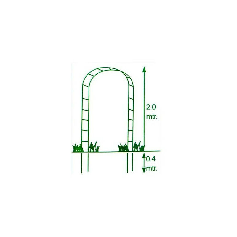 Arche de jardin métallique pour plantes grimpantes - Arceau rosiers grimpants -  Résistant aux intempéries 2