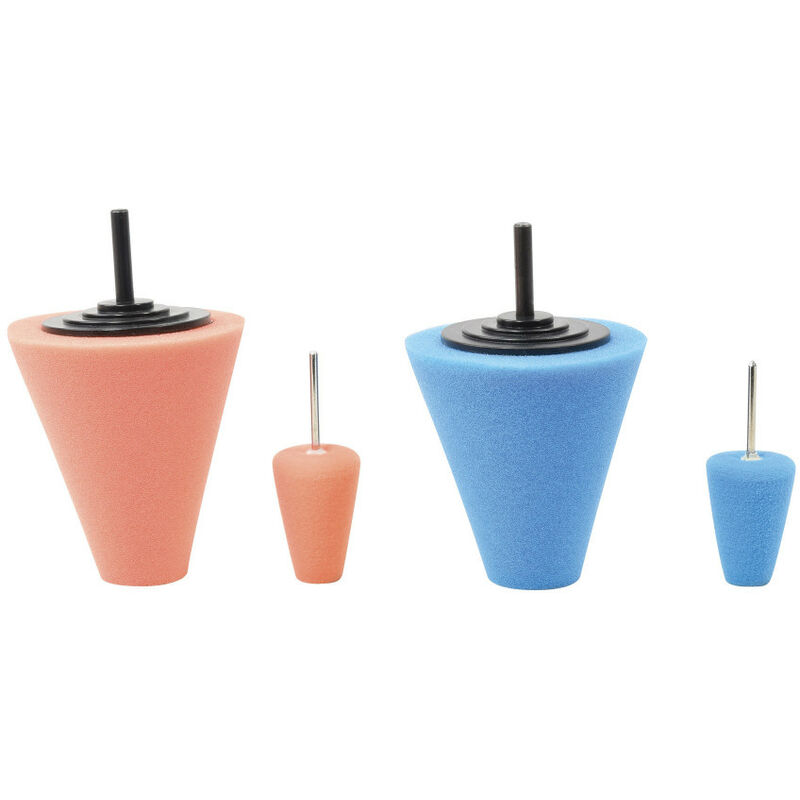 Lot De 4 Cônes De Rechange En Mousse Pour Batterie Électronique - 35 X 37 Mm - Noir - Élasticité & Rebond Optimal - 8