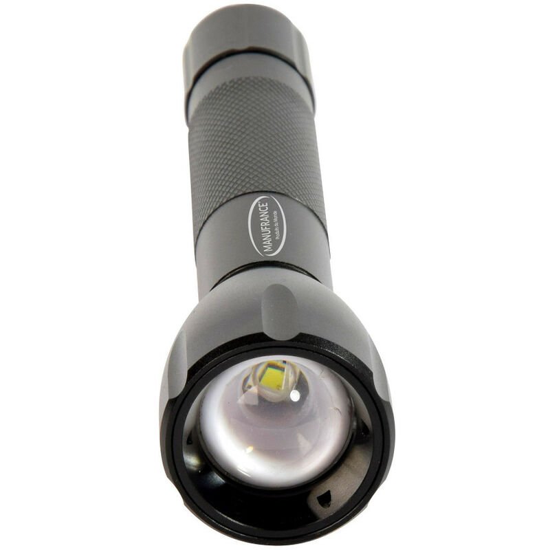 Torche LED 3W DRAGON Lampe de poche puissante avec zoom et 3 modes support,  Emos