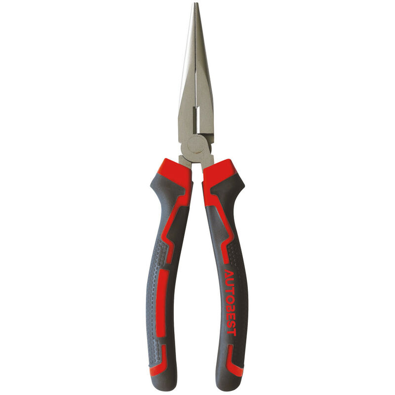 Pince à Bec Demi-Rond Multifonction Électricien Allemand 200mm - Coupe-Fil Long Aiguille Nez