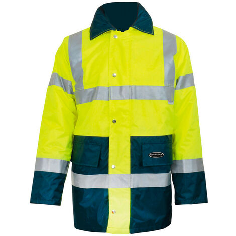 Veste de pluie imperméable et haute visibilité Portwest F440 Marine