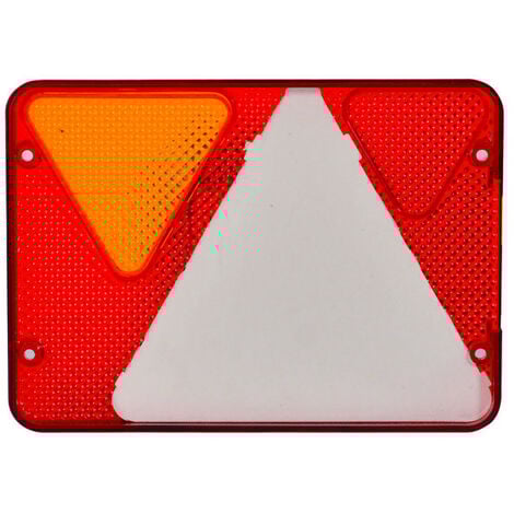 Cabochon lanterne droit de remorque - 6 fonctions AJBA RL 80 - Position, stop, éclairage plaque, antibrouillard, clignotant