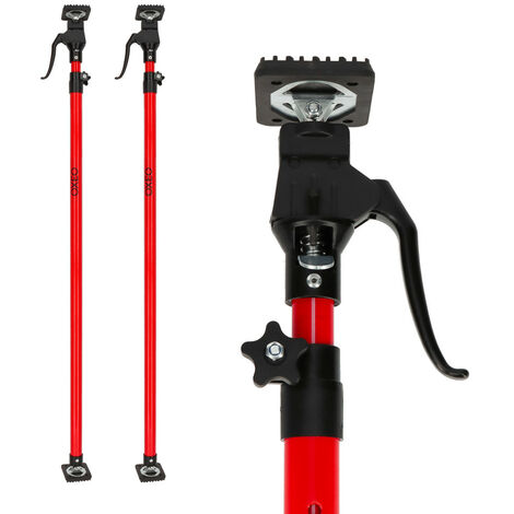 Etai de soutien télescopique à pompe X2 - Hauteur 115 à 290cm - Charge max 40kg – renforcé gâchette aluminium tube acier