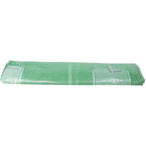 Bâche de Rechange - pour serre tunnel - polyéthylène armé 140 g/m2 - renforcée anti-UV - pour ref OXEO 760154