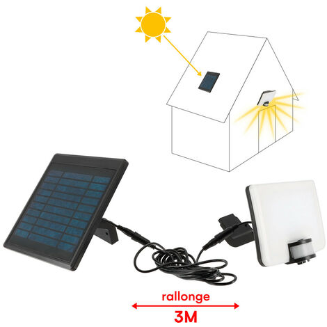 Lampe Solaire Extérieure Avec Détecteur De Mouvement - Clip Réglable, étanche ABS - Batterie 14500 MAh - Pour Jardin, Clôture, Balcon