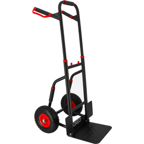 Diable pliant roues increvables - 250kg - Acier renforcé - Poignées ergonomiques - Plateau rabattable - Manutention déménagement