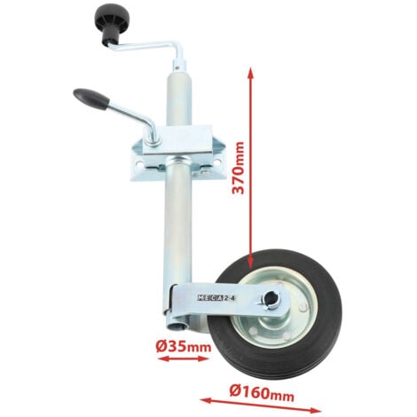 VGEBY Roue De Remorque Lourde De Jockey Caravane De Remorque En Acier