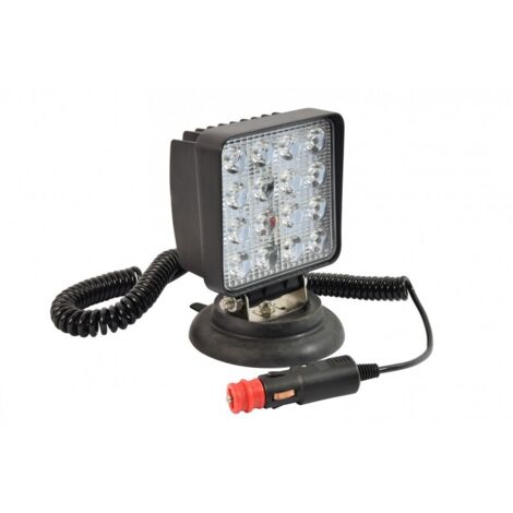 Spot LED De Travail Portable 45W - Alimentation 12V/24V Sur Prise Allume-cigare