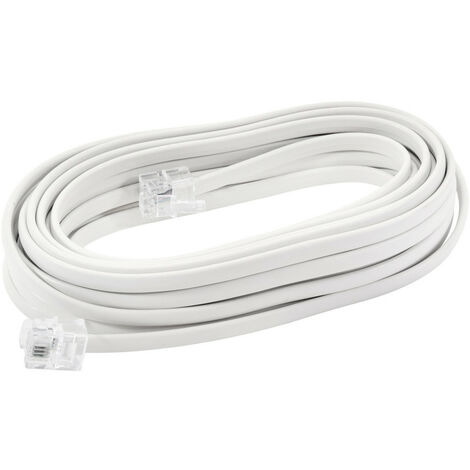 Cordon téléphone Rj11/Rj45 longueur 5M